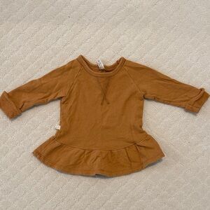 Childhoods peplum crew in toffee VGUC